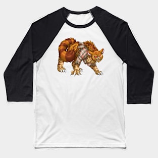 WereCat: Ginger Tabby Baseball T-Shirt